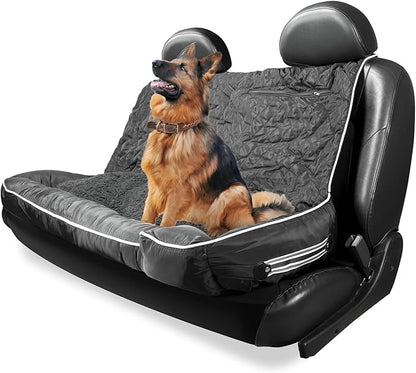 Black, Large Pet Bed Cushion & Car Seat Cover, 52x20x7