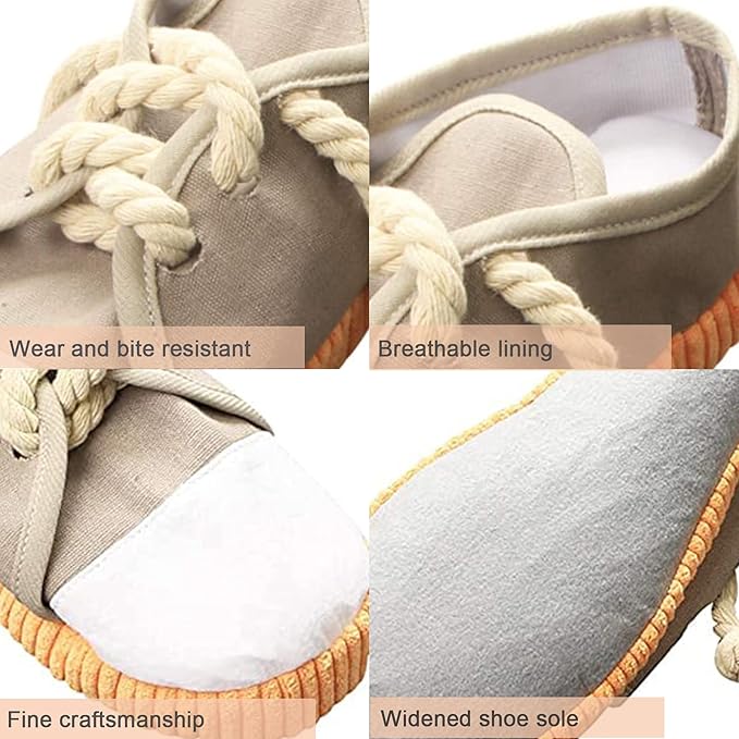 Dog Chew Toys,Creative Shoes Shape Squeaky Toy, Durable and Safe Dog Playing Toy Funny Shoes Sound Toy for Small and Medium Pets