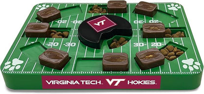 Pets First NCAA Virginia TECH Hokies Puzzle Toy, Puzzle Treat Dog Toy, Interactive Dog Treat Toy, Dog Puzzle Feeding Slow Toy