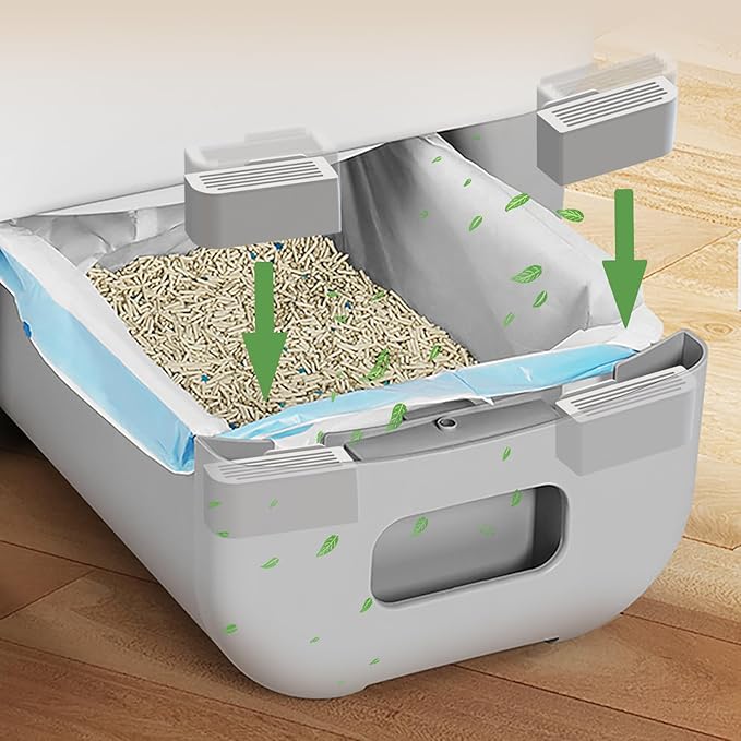 Fragrance Boxes for Cumrige, Deodorizer for Cumrige Self Cleaning Litter Box, Odor Eliminator Compatible with Fumoi Automatic Cat Litter Box, Grass Pomelo Scent
