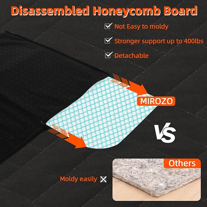 MIROZO Dog Car Seat Cover for Back Seat Hard Bottom,Back Seat Extender for Dogs, 600D Heavy Dog Car Seat Cover Pet Seat Cover Large Space Travel Bag for Dog with 5-Fold Bottom for Truck Car SUV