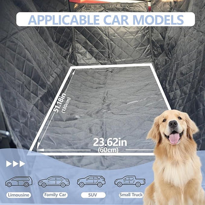 Dog Car Seat Cover for Back Seat, Waterproof Auto Backseat Hammock for Small & Large Dogs,Washable Rear Seat Pet Cover Protector Accessories for Cars, Trucks, SUVs