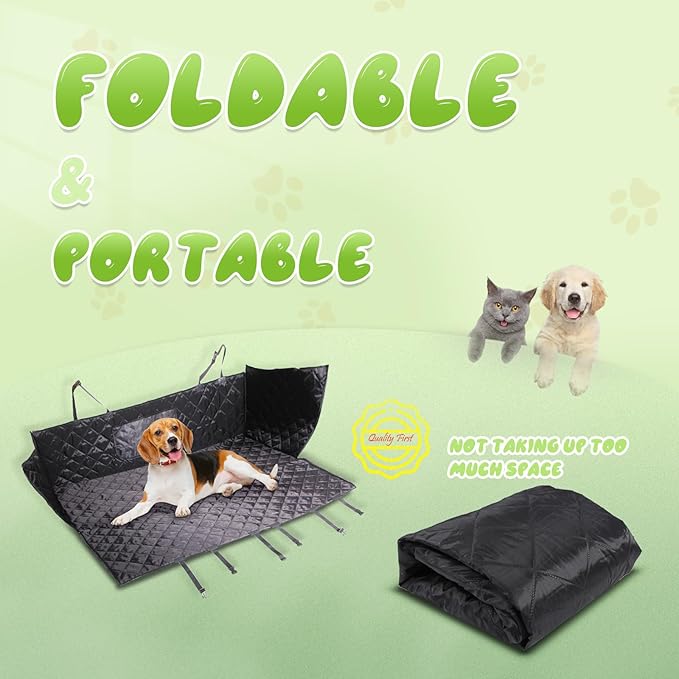 Dog Car Seat Cover for 2020-2024 Land Rover Defender 90/110/130 Accessories, Waterproof & Nonslip Cargo Liner for Dogs, Dog Seat Cover Mat Backseat Protector (Rear Seat)
