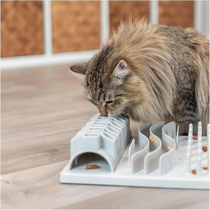 TRIXIE Fun Board Strategy Game for Cats, Puzzle Toy, Treat Dispenser, Interactive Play, Mental Stimulation