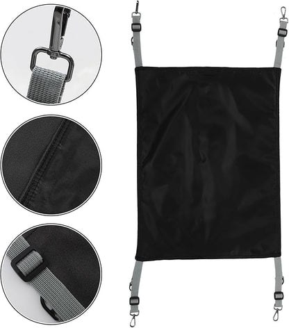 Homoyoyo Cat Hanging Bed Hammock Washable Soft Black Large Cat Cage Mat Suitable for Indoor and Outdoor Pets