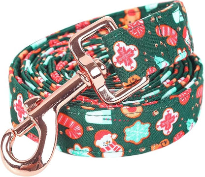 Dog Leash, Christmas Dogs Leashs Snowman Print Heavy Duty Adjustable Dog Leash for Small Boys and Girls Dogs