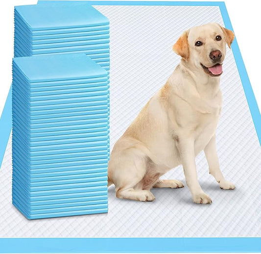 Gimars 4XL 36"x36" Thicken Heavy Absorbency Dog Pee Pad Extra Large- Jumbo Disposable Polymer Quick Dry No Leaking Pee Pads for Dogs, Cats, Rabbits Pets 45 Counts