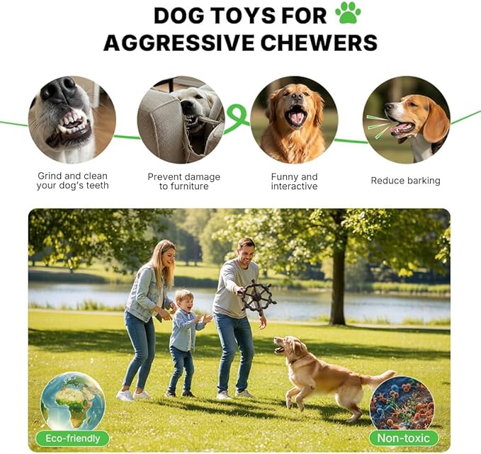 Tug of War Dog Toy - Pirate Wheel Dog Tug Toy with Treat-Dispensing, Interactive Dog Chew Toy with Durable Design for Dental Health and Boredom Relief