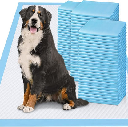 Gimars 36x36 4XL Large Pee Pads for Dogs - 150 Counts Extra Absorbent Puppy Training Pads 6 Layers Thicken, Jumbo Disposable Leak-Proof Quick Dry Wee Wee Pads for Dogs Cats Rabbits Pets