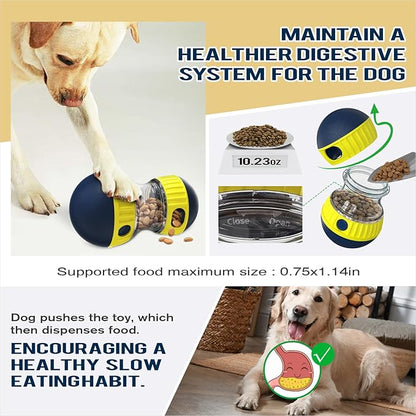 Extra-Large Size Dog Enrichment Toy for Medium/Large Aggressive Chewer Breed Dogs Treat Dispenser Ball & Food Dispensing Toys & Puzzles Slow Feeder & Mental Stimulation,Ultimate Boredom Buster