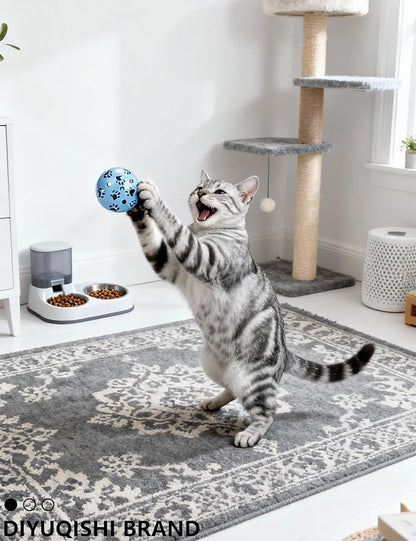 43 Pcs Cat Toys Set for Indoor Bored Kitten - Catnip Fish, Bell Balls, Plush Balls, Glow Balls & Extra Catnip Packs (1.5'' - 8.2'')