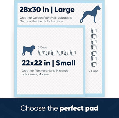 American Kennel Club Ultra Absorbent Odor Control Scented Training Pads For Dogs Leak-proof Quick Dry Gel – 22 x 22 Puppy Pads - Fresh Scented - Pack of 150