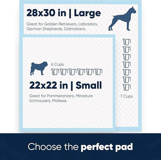 American Kennel Club Ultra Absorbent Odor Control Scented Training Pads For Dogs Leak-proof Quick Dry Gel – 22 x 22 Puppy Pads - Fresh Scented - Pack of 150