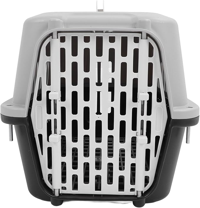 Asixxsix Pet Carrier, 4 Sides Ventilation Lockable Door Hard Sided Cat Carrier, Dog with 12 Accessories for Outdoor Home Car Travel