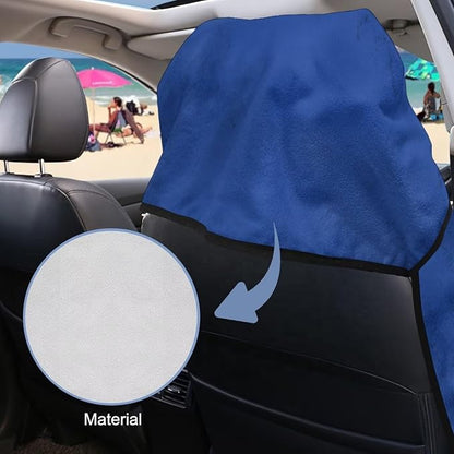 SEANATIVE Car Seat Towel Covers - Breathable Sweat Absorbing Automotive Seat Protectors for Gym, Camping & Pet Transport (Fits SUV/Truck), Flag of El Salvador Print