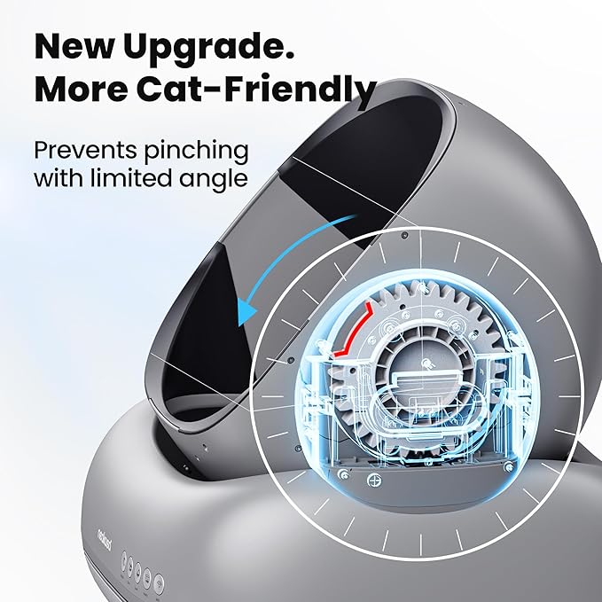 Neakasa M1 Plus Bundle Self-Cleaning Automatic Cat Litter Box, Large Open-Top Design, Odor Control, Smart App Tracking, Multi-Cat Support, Safety Sensors, 4 Rolls Refill Bags Included