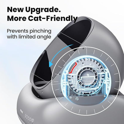Neakasa M1 Plus Bundle Self-Cleaning Automatic Cat Litter Box, Large Open-Top Design, Odor Control, Smart App Tracking, Multi-Cat Support, Safety Sensors, 4 Rolls Refill Bags Included