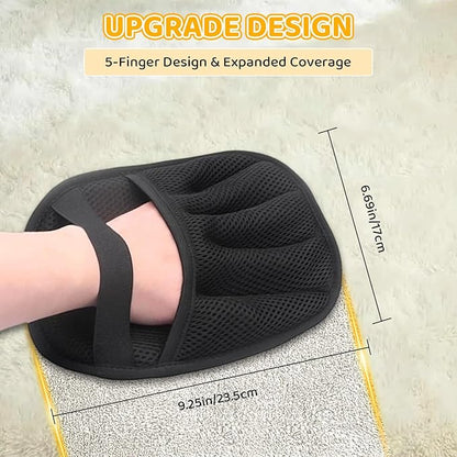 Pet Hair Removal Glove for Dogs & Cats, 2026 Newly Upgraded Five-Finger Electrostatic Pet Hair Gloves, Pet Hair Remover Tool for Clothing, Couch, Carpet, Car Seat（2 Pack Black）
