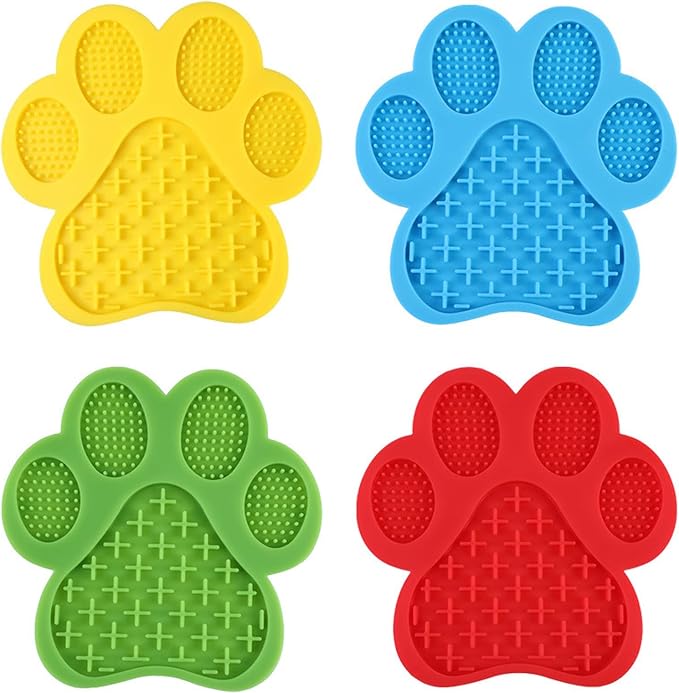 Dog Lick Mat for Dogs, Non-Slip Silicone Snuffle Mat for Pet, Pet Supplies for Anxiety Relief & Slower Eating (Yellow)
