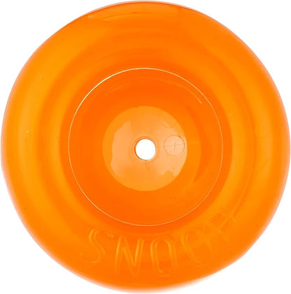 Outward Hound by Planet Dog Snoop Dog Toy – Treat‑Dispenser Puzzle Ball, Interactive Slow Feeder, Medium to Large Dogs, Bouncy & Mint-Infused, Orange, 5"