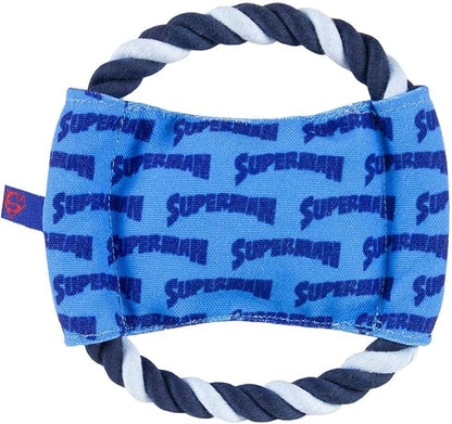 Cerdá Lifes Little Moments - for Fan Pets | Superman Dental Disc Rope - Officially Licensed by Dc Comics®
