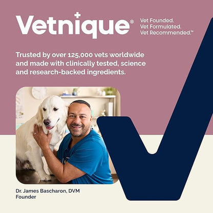 Vetnique Oticbliss Advanced Strength Dog Ear Infection Treatment Flush, Antiseptic Cat & Dog Ear Cleaner Solution Medicated with Chlorhexidine & Ketoconazole Helps with Ear Yeast (6oz Flush)