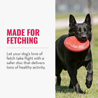 KONG Flyer - Durable Dog Toy for Outdoor Playtime - Natural Rubber Flying Disc, Dog Toy for Fetch - Safer Disc for Healthy Activity - for Small Dogs