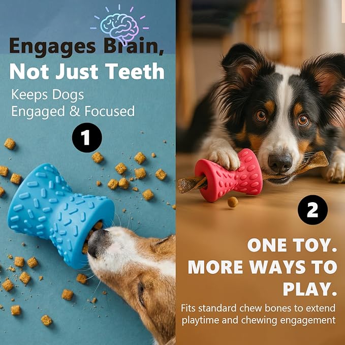 Dog Puzzle Toy – Treat-Dispensing Dog Toy to Keep Dogs Busy, Interactive Dog Toy for Mental Stimulation & Boredom Relief,Slow Feeder Dog Toy for Small & Medium Dogs