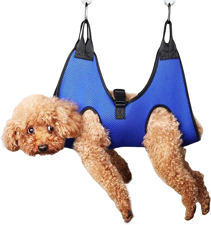 Cat Grooming Hammock Bathing Pet Supplies Skin Friendly Trimming Anti Scratch Bite Adjustable Helper Mesh Cloth Fixed Bag for, M