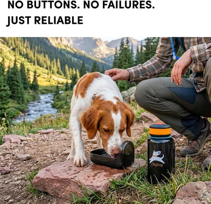 OllyDog OllyBottle Tritan Water Bottle with Detachable Dog Bowl | BPA Free Leakproof | 20oz | Share Water with Your Dog | Hiking Travel Camping (600ML, Chromatic) - Image 3