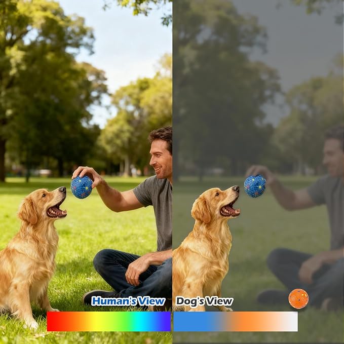 Dog Balls Tennis balls for Dogs, Interactive Dog Toys for Aggressive Chewers ,Indestructible Dog Toy to Keep Them Busy, Puppy Chew Toys for Teething, Durable Dog Ball for Medium Large Dog (3.0")