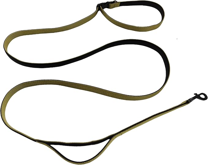 Multifunctional Dog Leash with Extra Handle -4 in 1 Hands-Free Adjustable Dog Leash for Jogging, Walking, Running - Fits Small and Medium-Sized Dogs (Army Green, M)