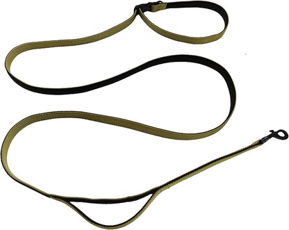 Multifunctional Dog Leash with Extra Handle -4 in 1 Hands-Free Adjustable Dog Leash for Jogging, Walking, Running - Fits Small and Medium-Sized Dogs (Army Green, M)