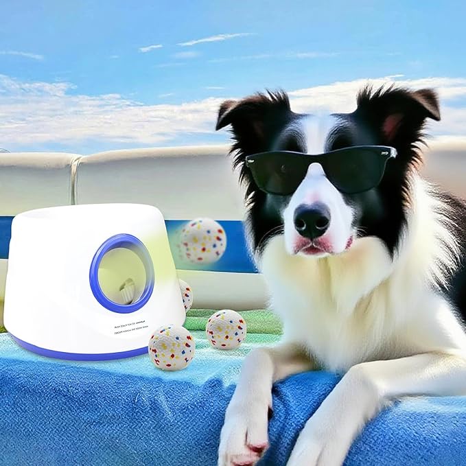 6 Pack Dog Toy Balls, 2.2 Inch ETPU Material, Replacement Balls for Automatic Ball Launcher Machine, Perfect for Small & Medium Dogs, Perfect for 2.2 Inch Automatic Launcher