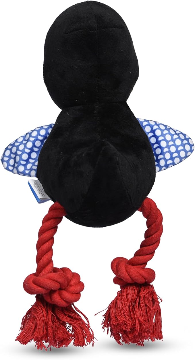 The Dodo Treat Dispensing Toy for Dogs with Rope Legs for Chewing, Treat Hide Enrichment Toy and Dispenser (Pack of 2)