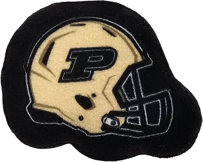 BEST PLUSH CAT TOY NCAA PURDUE BOILERMAKERS Complete Set of 3 piece Cat Toys filled with Fresh Catnip. Includes: 1 Helmet Cat Toy, 1 Football Cat Toy with Feathers & 1 Beer Bottle. Beautiful Team LOGO