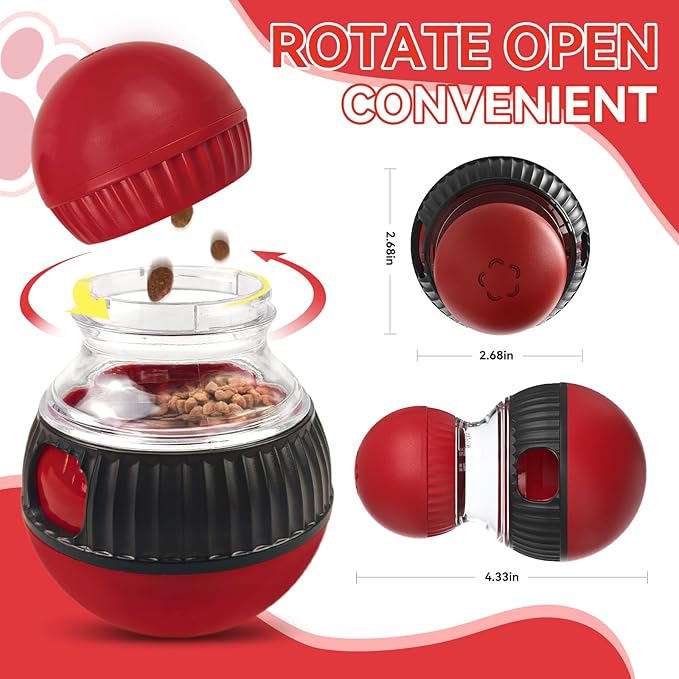 Ansoniser Interactive cat treat dispenser toy ball dispensing for cats interactive feeder toys indoor puzzle cats slow food puzzlesControl Diet& Reduce Boredom increase fun(All Breeds)