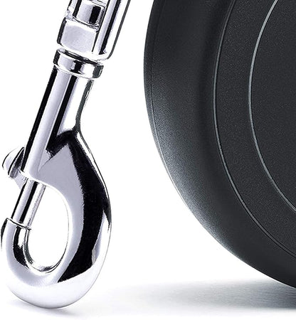 FLEXI New Classic Retractable Dog Leash (Cord), 10 ft, Extra Small, Black