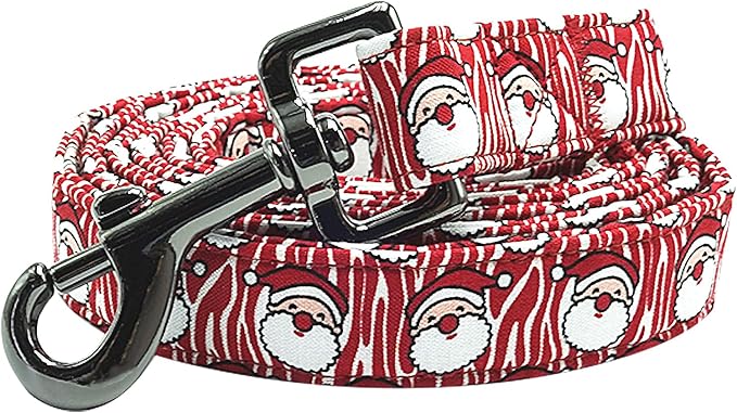 Dog Leash, Christmas Holiday Santa Claus Print Boy/Girl Durable Strong Dog Leashes Heavy Duty Comfortable Padded Pet Leash for Small Medium Large Dogs