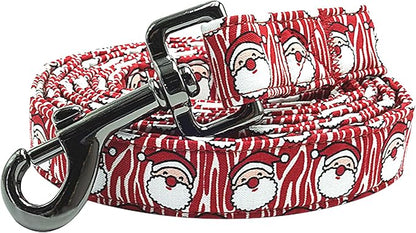 Dog Leash, Christmas Holiday Santa Claus Print Boy/Girl Durable Strong Dog Leashes Heavy Duty Comfortable Padded Pet Leash for Small Medium Large Dogs