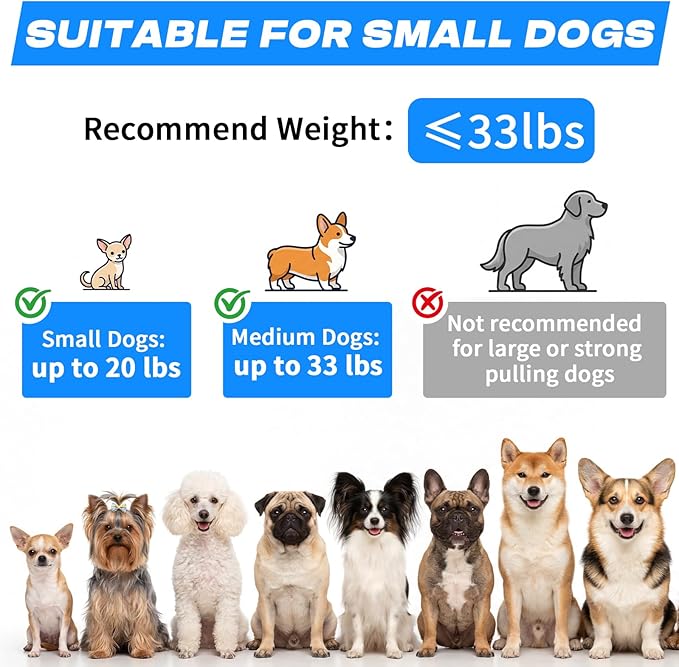 Retractable Dog Leash with USB Rechargeable Flashlight for Night Walks, 16FT Automatic Telescopic Tractor Dog Leash for Small and Medium Dogs, Blue