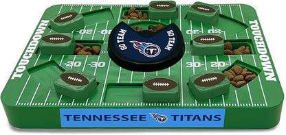Pets First NFL Tennessee Titans Large Puzzle Toy, New Size, Interactive Dog Treat & Slow Feeding Toy