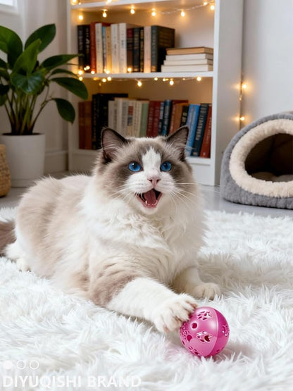 10-Pack Classic Cat Toys with Bell for All Breeds, Playtime Paradise (1.5'' - 2.2'')