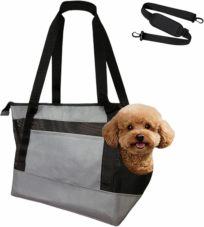 Dog Purse Carrier for Small Dogs with Pocket,Dog Carriers Soft Sided,Pet Carrier Purse for Puppy and Cats Up to16 lbs,Dogs and Puppies Tote Bag Carrier,Collapsible Travel Puppy Carrier