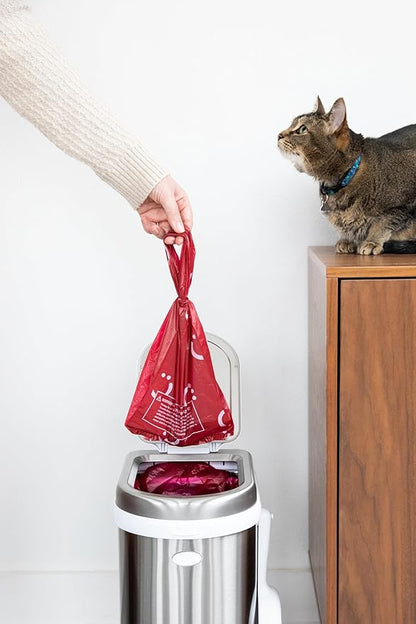 Ubbi Pet Waste Sacks, Lavender Scented Cat Litter Disposal Bags, Leak Proof and Easy Tie, 200 Count (Pack of 1)