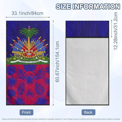 SEANATIVE Flag of Haiti Car Cushion Towels Auto Seat Protectors - Absorber Towel for Car Wash Car Seat Covers, Post-Workout & Dog Owners (33.1" x 60.67")