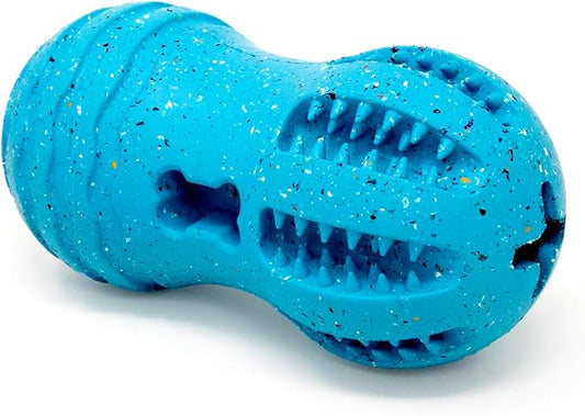 Max Fusion Made with Nike Grind, Arlee Weeble Treat Dispensing Dog Toy, Treat Dispenser, Durable Treat Toys for All Dogs, Natural Rubber Chew Toy, Large, Blue, 1 Count