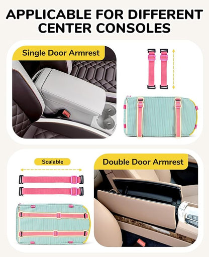 BurgeonNest Center Console Dog Car Seat, Puppy Carseat for Small Dogs, Cat Car Seat with Metal Frame and Double Protection Seat Belts, Pet Booster Seat with Washable Cushion and Clip-on Leash