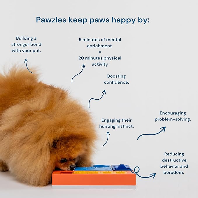 Dog Puzzle Level 1 – Beginner Interactive Dog Toy for Puppy Enrichment and Mental Stimulation – Modular Treat Dispensing Puzzle for Small to Large Dogs – Beginner Set