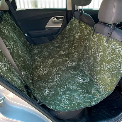 Molly Mutt 3-in-1 Back Seat Cover for Dogs, 100% Cotton Canvas Back Seat Hammock with Headrest Straps, Belt Slots, & Anchors, Non-Skid Cargo Area Cover, Machine Washable, No Harmful Chemicals, 56"x56"